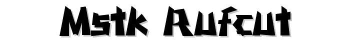 MSTK RUFCUT font